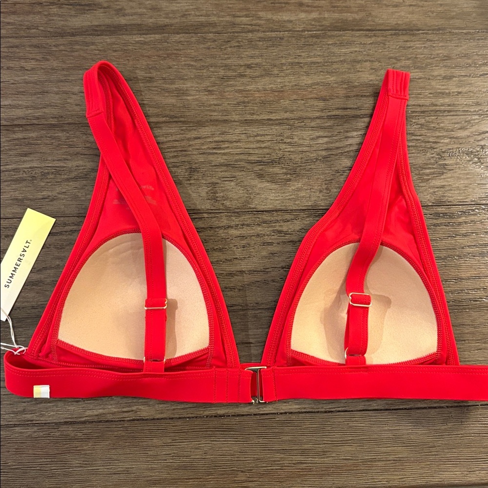 summersalt lava V-Neck Bikini Top - Picture 9 of 12
